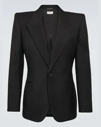 Saint Laurent Blazer aus Wolle Schwarz