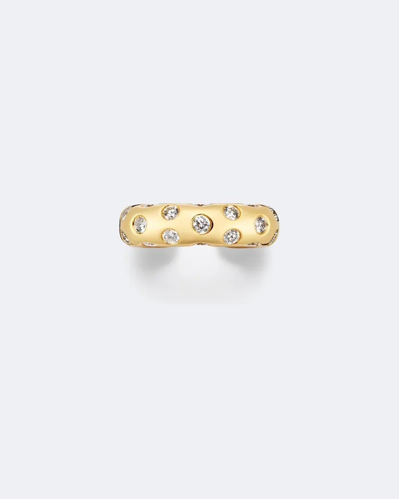 ANITA KO Einzelner Ohrring Cosmo aus 18kt Gold mit Diamanten Gold