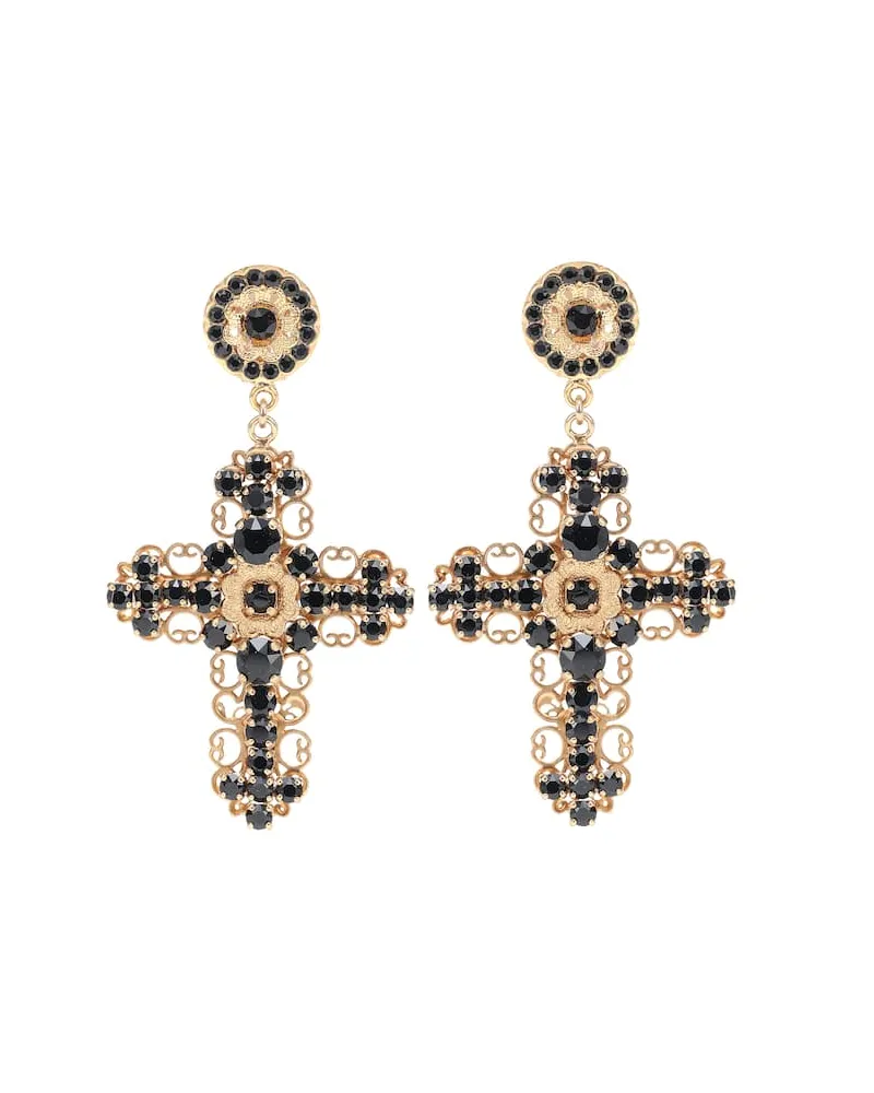 Dolce & Gabbana Clip-Ohrringe mit Kristallen Gold
