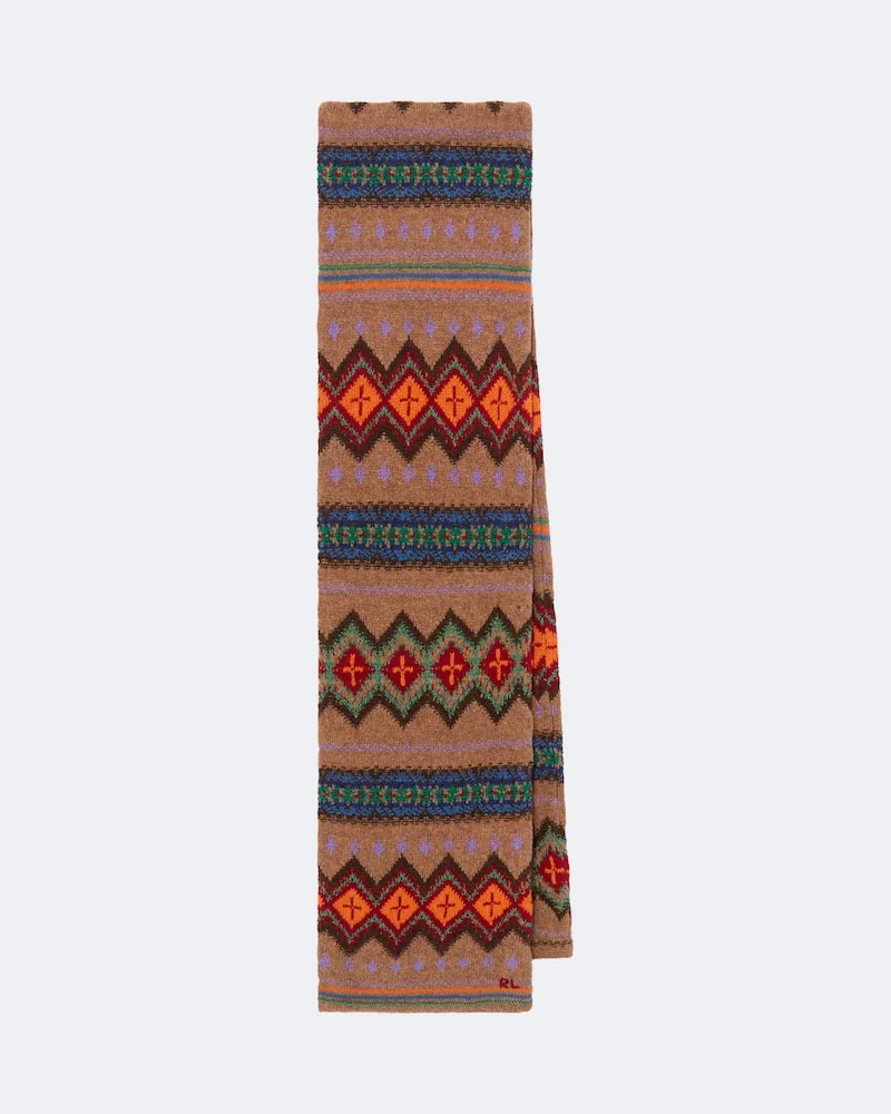 Ralph Lauren Schal aus einem Wollgemisch Multicolor