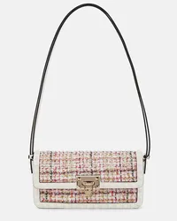 Valentino Garavani Schultertasche Rockstud23 E/W aus Tweed Multicolor