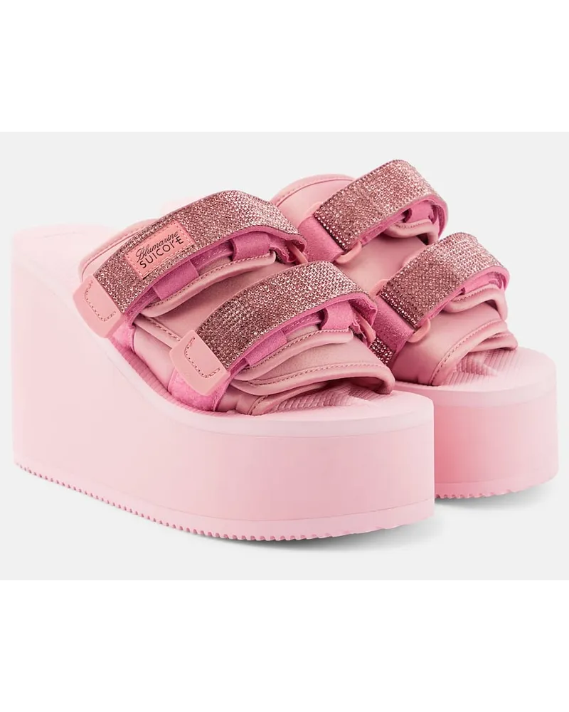 Blumarine X Suicoke Pantoletten Moto Pink