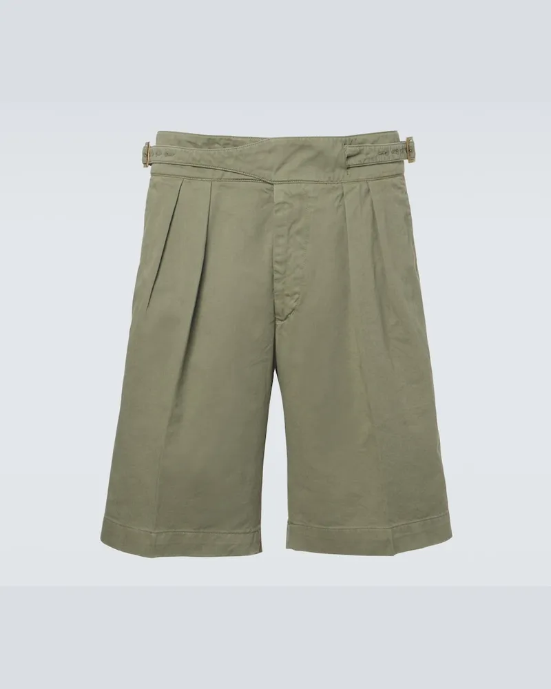 Rubinacci Shorts Manny aus Baumwolle Grün