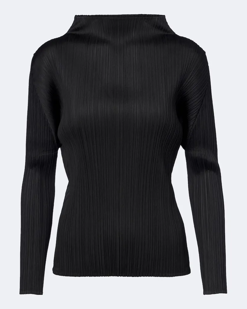 Issey Miyake Top Basics Schwarz