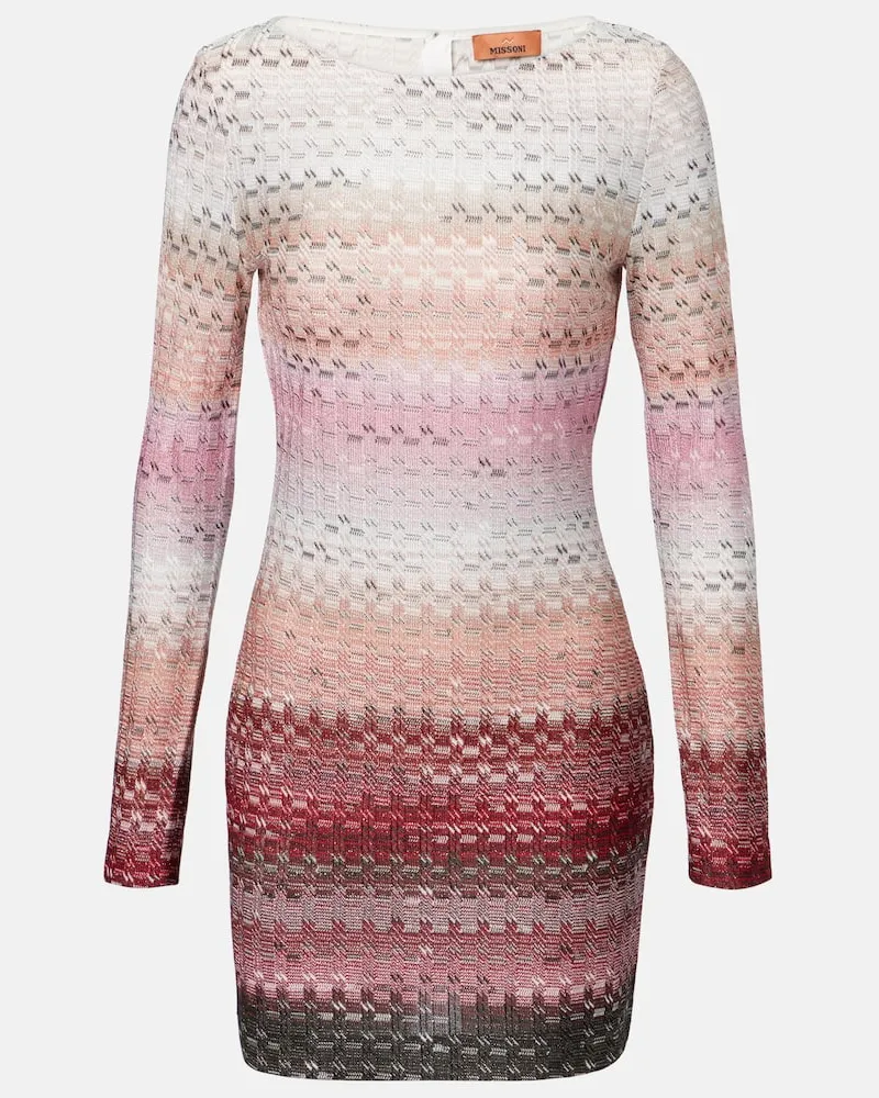 Missoni Minikleid aus Häkelstrick Multicolor
