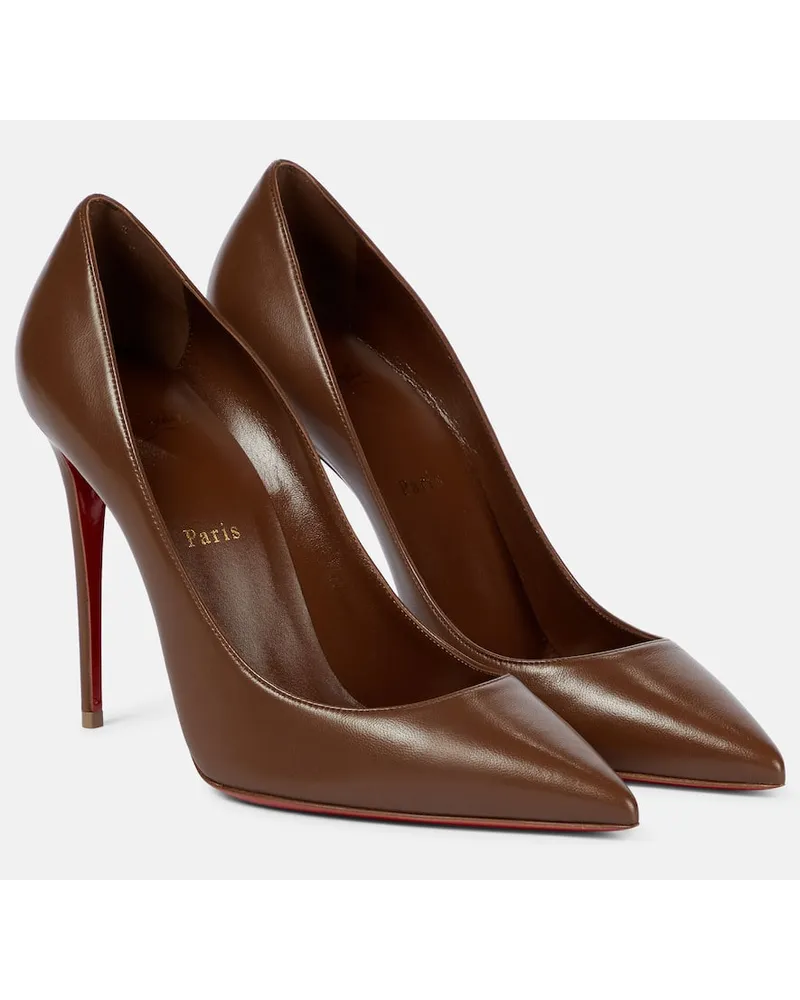 Christian Louboutin Pumps So Kate 100 aus Leder Braun