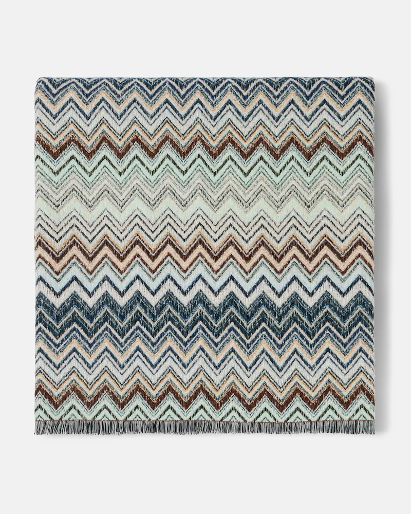 Missoni Decke Forest aus einem Baumwollgemisch Multicolor