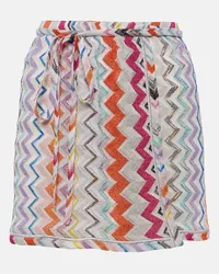 Missoni Wickelrock aus Haekelstrick Multicolor