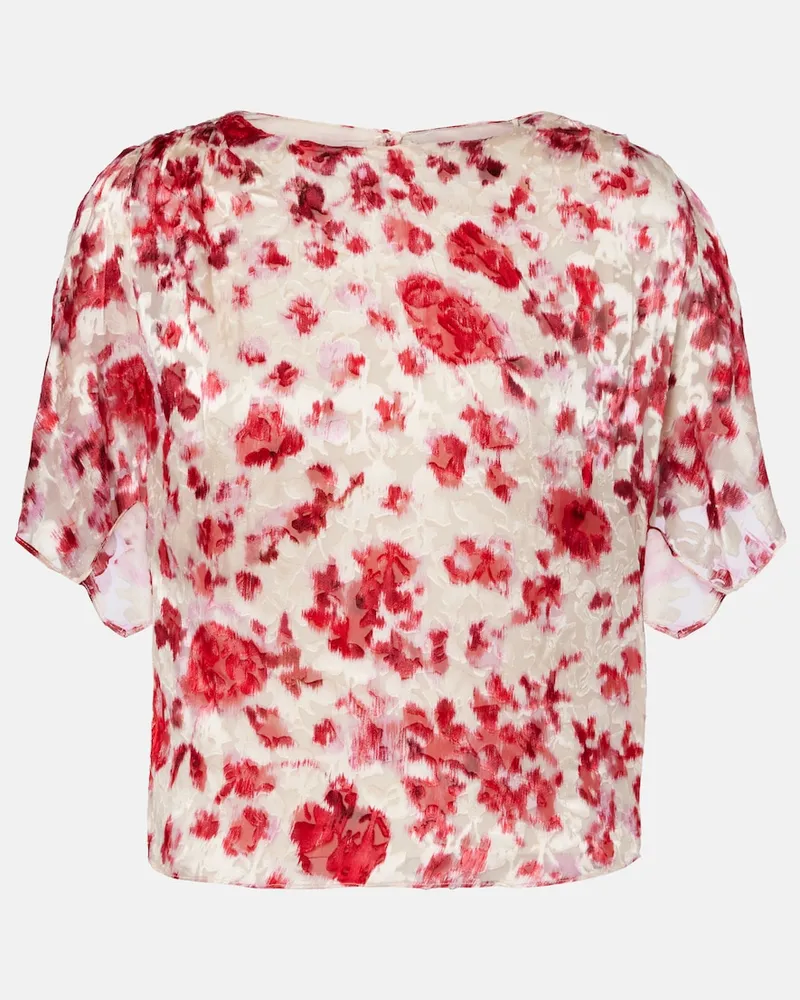 Isabel Marant Top Hervane aus Jacquard Rosa