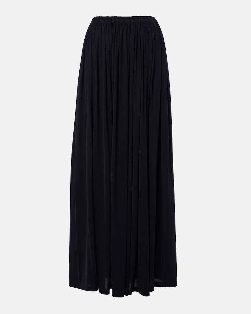 Max Mara Maxirock aus Jersey Blau