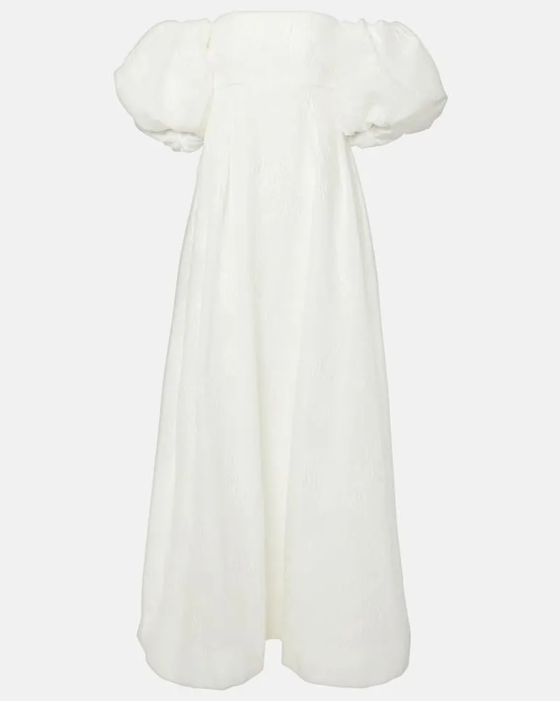 Rebecca Vallance Off-Shoulder-Robe Matchmaker Weiß