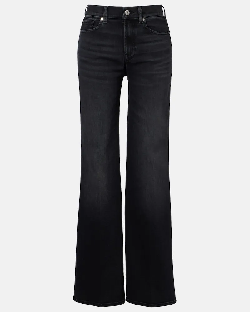 7 for all mankind Wide-Leg Jeans Lotta Schwarz