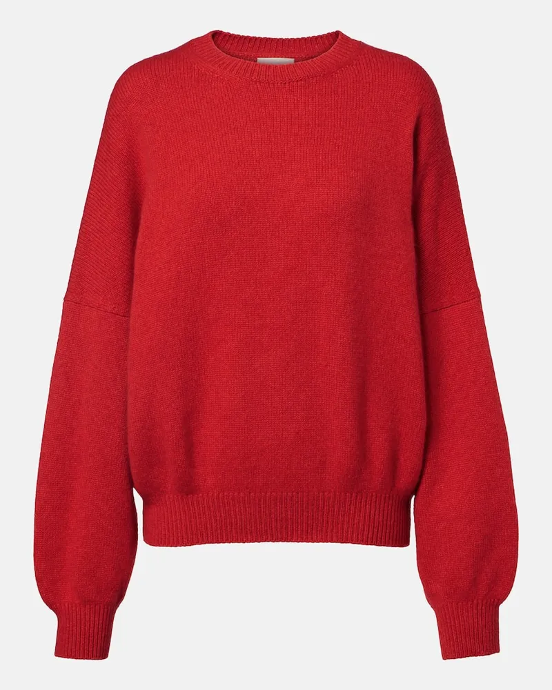 KHAITE Pullover Margaux aus Kaschmir Rot