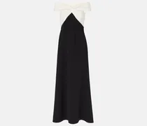 Off-Shoulder-Maxikleid aus Cady