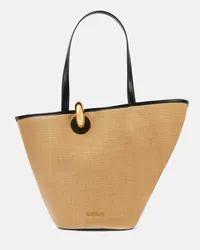 Jacquemus Tote Le Bambola mit Leder Beige