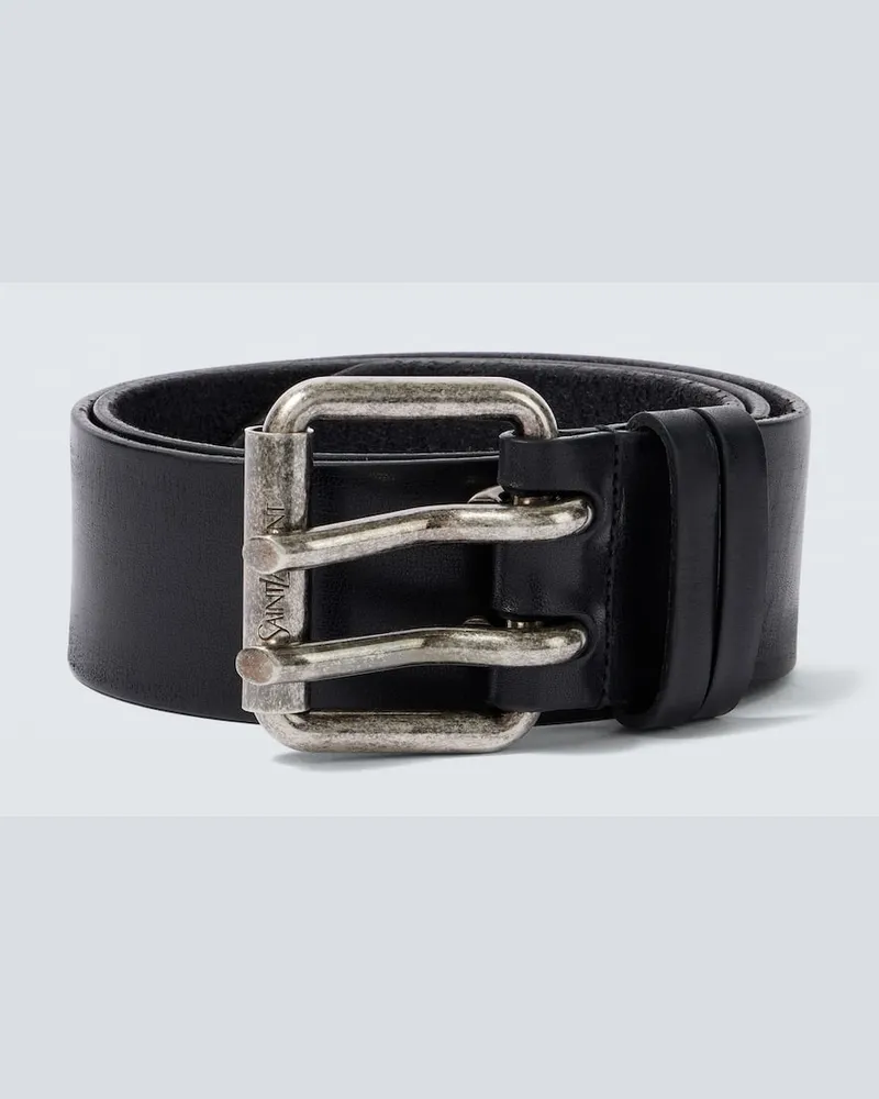 Saint Laurent Gürtel Motorcycle aus Leder Schwarz