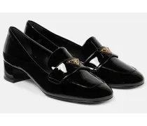 Loafer-Pumps aus Lackleder