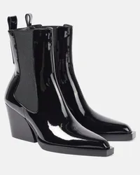 Zimmermann Chelsea Boots Drew aus Lackleder Schwarz