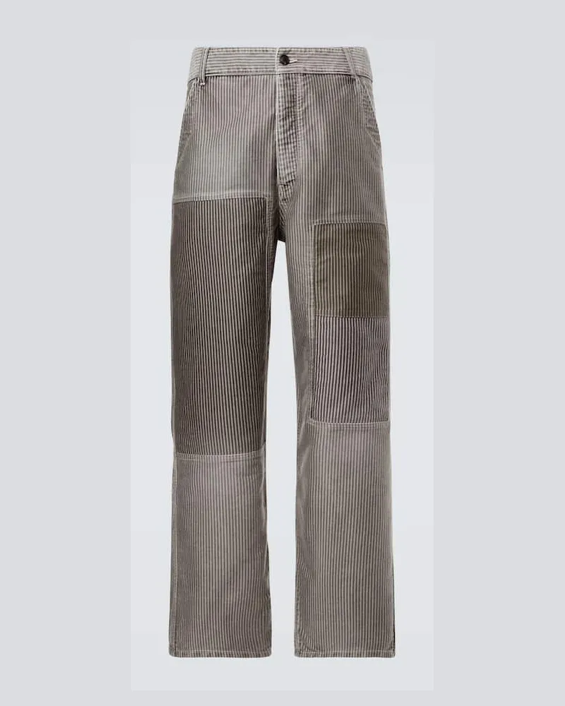 Visvim Weite Hose Pastoral aus Baumwolle Grau