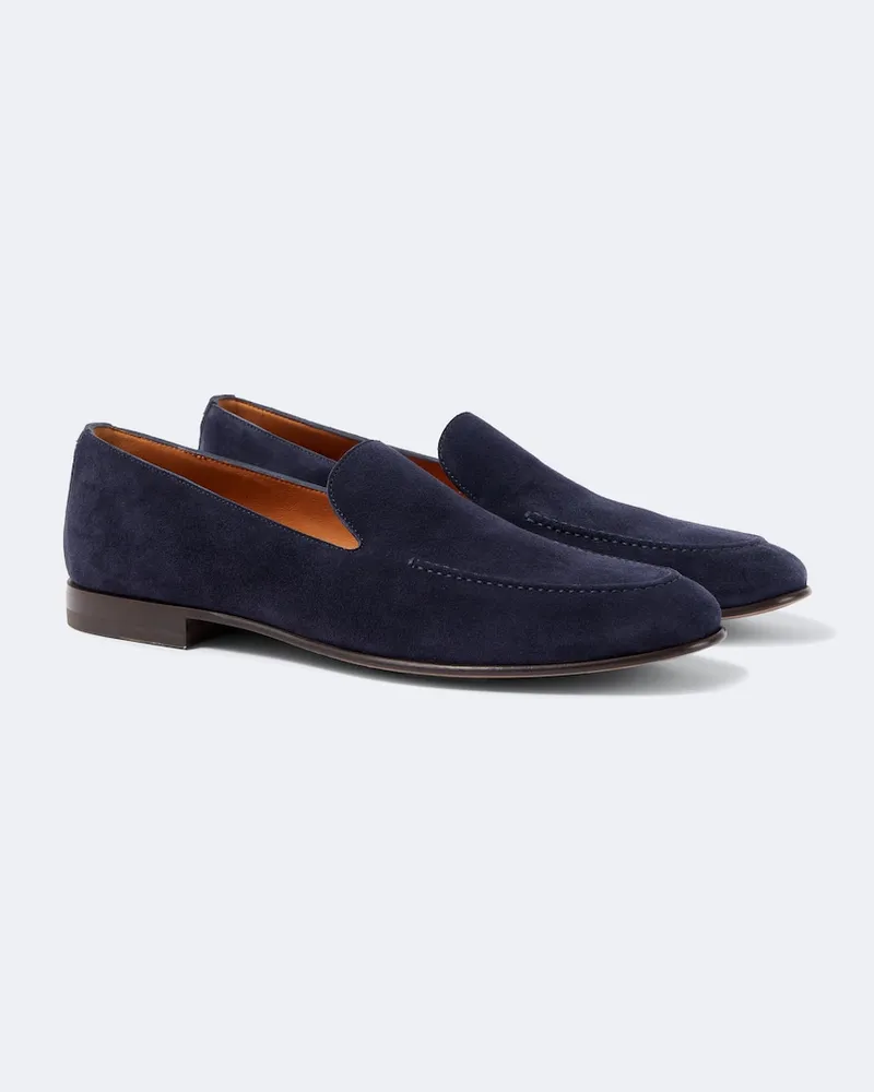 Dolce & Gabbana Loafers aus Veloursleder Blau