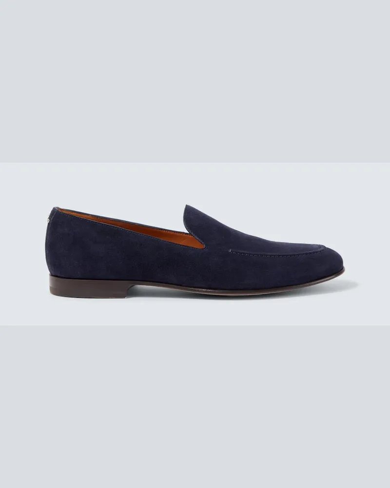 Dolce & Gabbana Loafers aus Veloursleder Blau