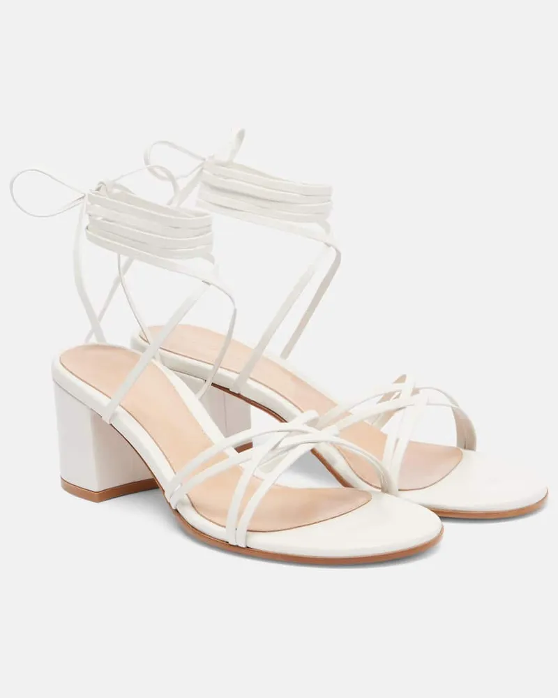 Gianvito Rossi Sandalen 60 aus Leder Weiã