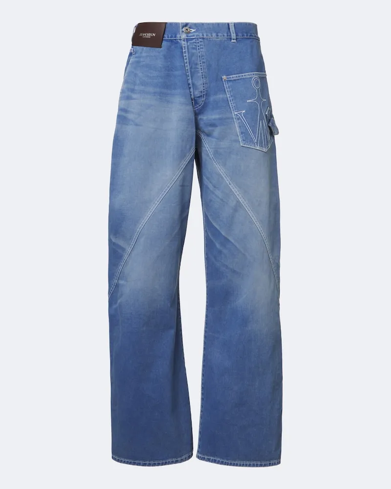J.W.Anderson Straight Jeans Twisted Blau