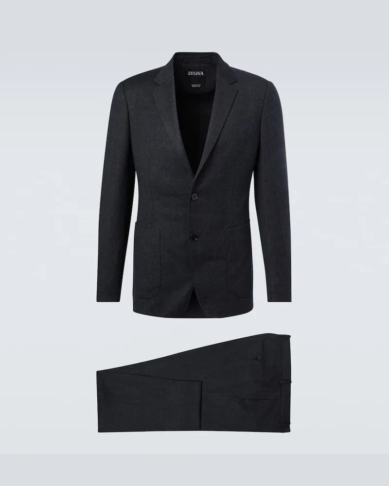 Ermenegildo Zegna Anzug aus Wolle Grau
