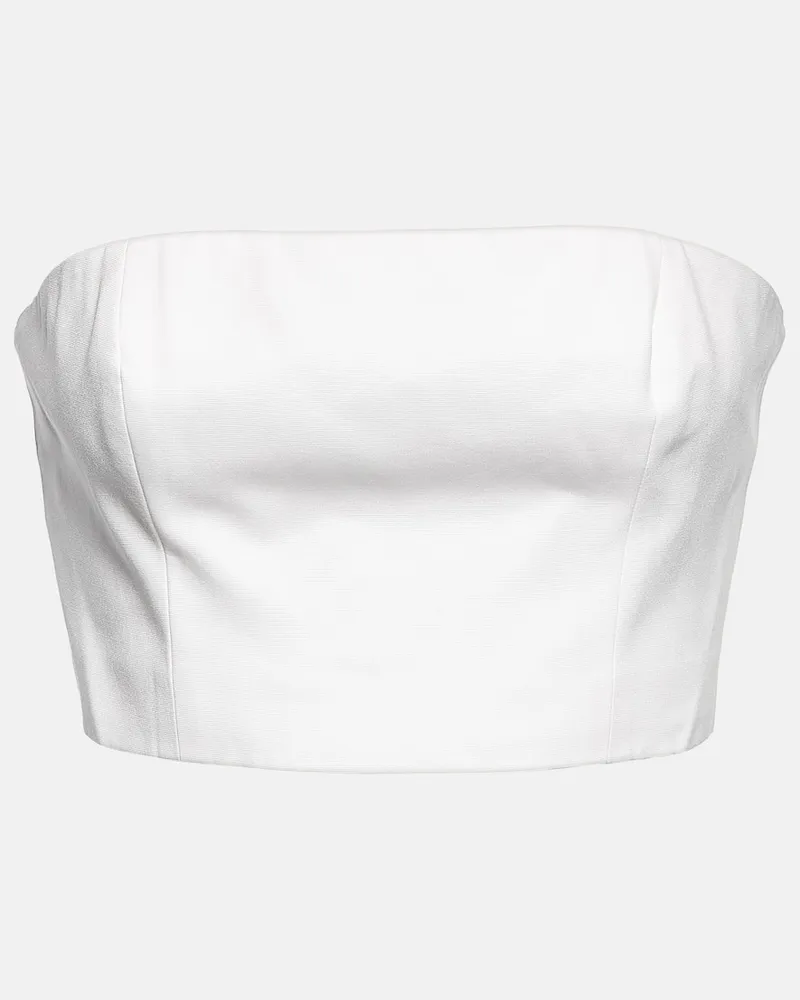STAUD Bridal Bustier-Top Nyla Weiß