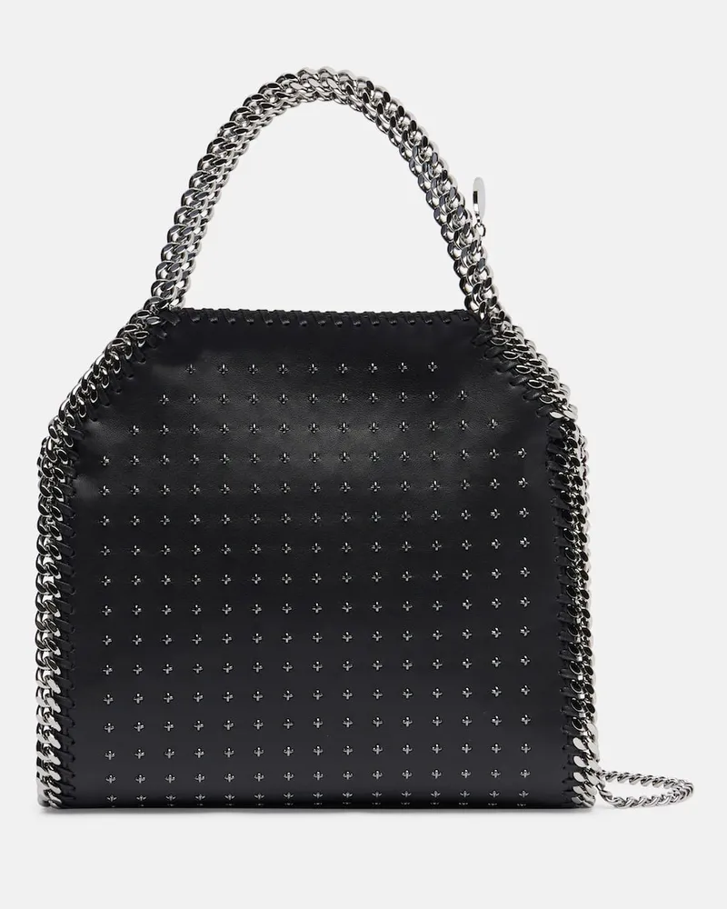 Stella McCartney Verzierte Tote Bag Falabella Small aus Lederimitat Schwarz