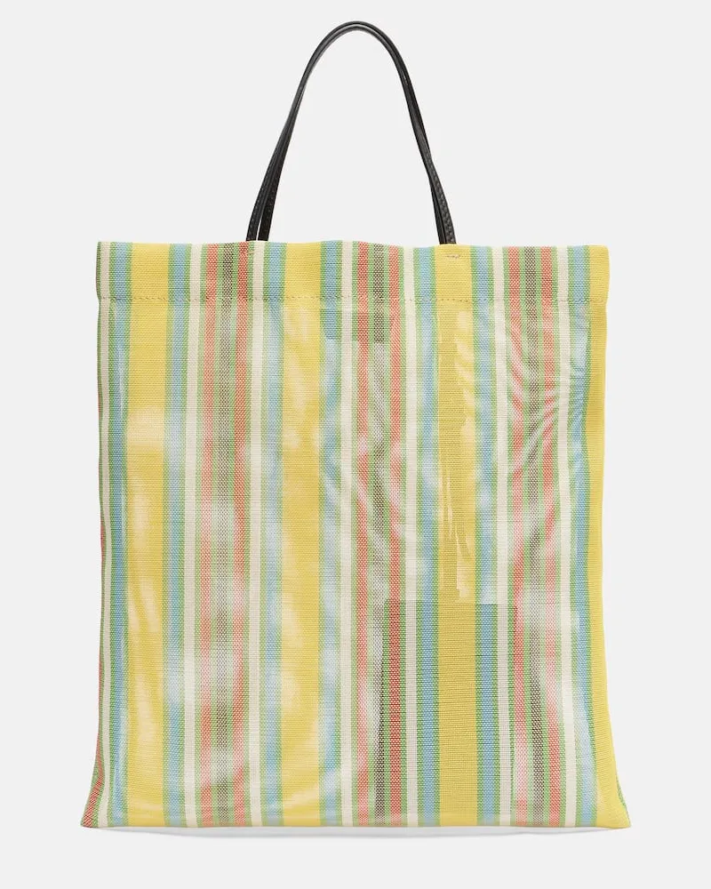 The Row Tote Bag Barn Mini aus Mesh Multicolor