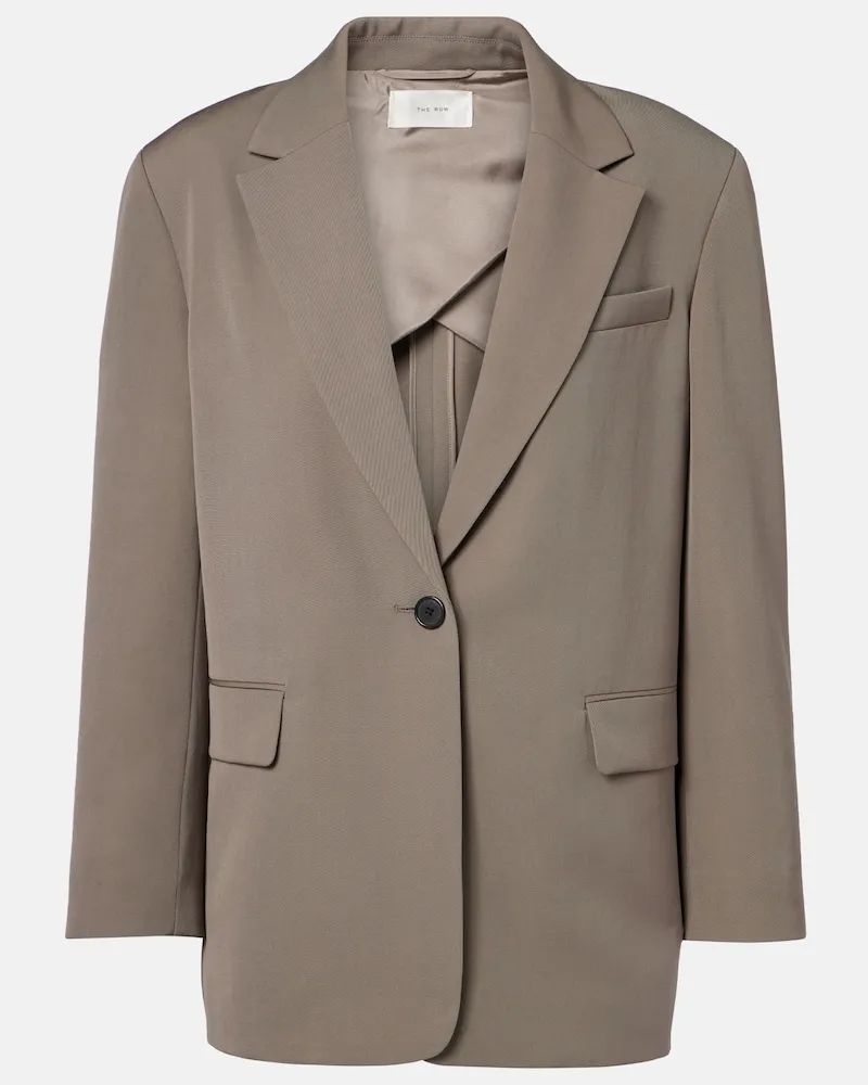 The Row Blazer Ezri aus Wolle Grau