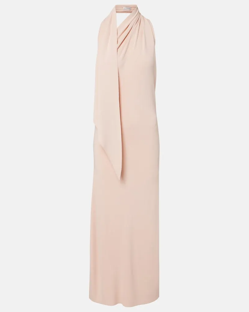 Altuzarra Midikleid Mitchell mit Schaldetail Rosa
