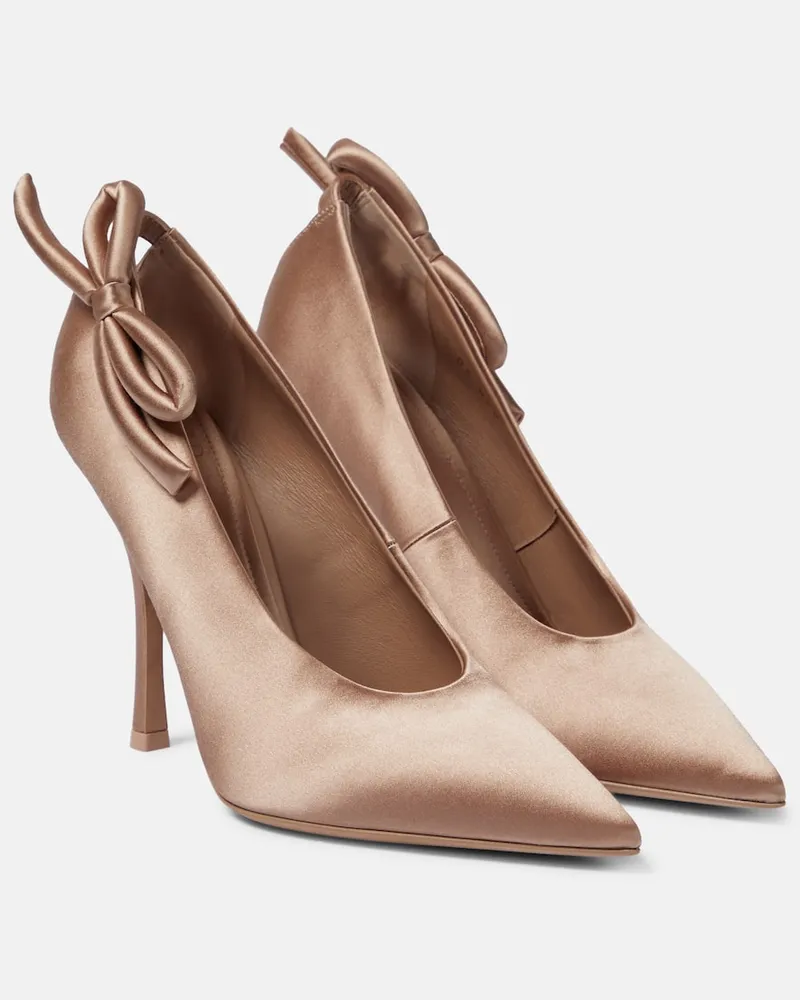 Valentino Garavani Pumps Nite-Out aus Satin Neutral