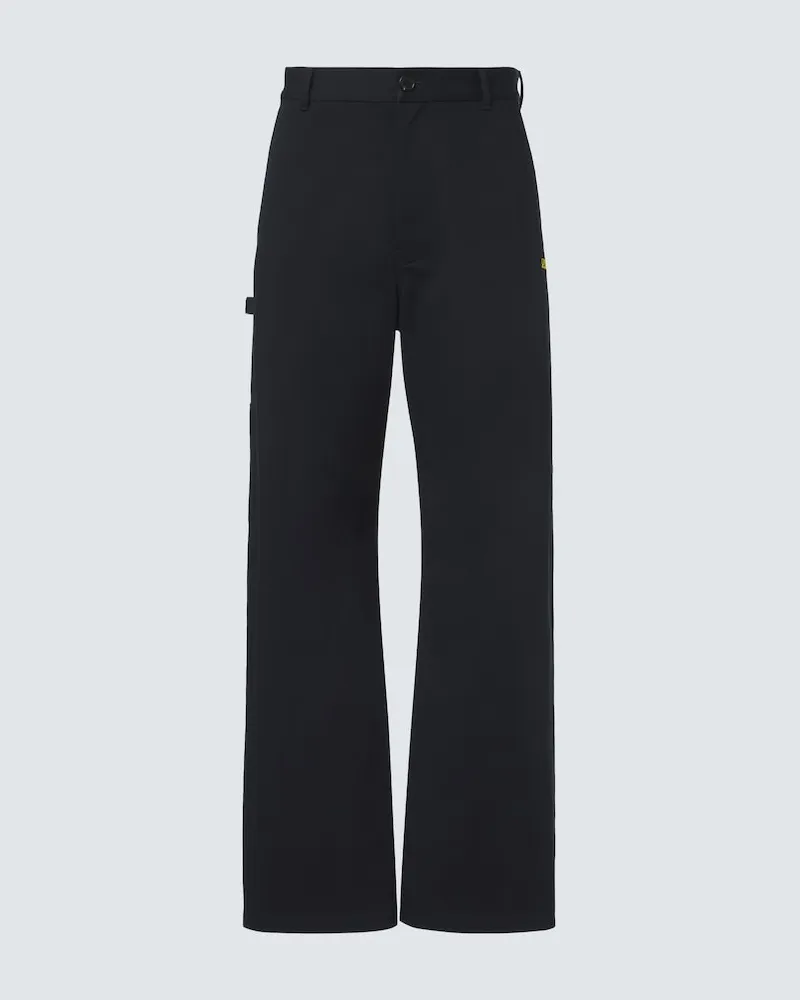 Loewe Gerade Hose aus Baumwoll-Canvas Blau