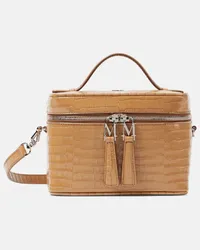 Max Mara Schultertasche Vanity Mini aus Leder Braun