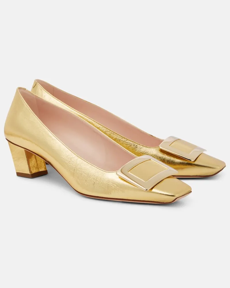Roger Vivier Pumps Décolleté Belle Vivier 45 aus Leder Gold