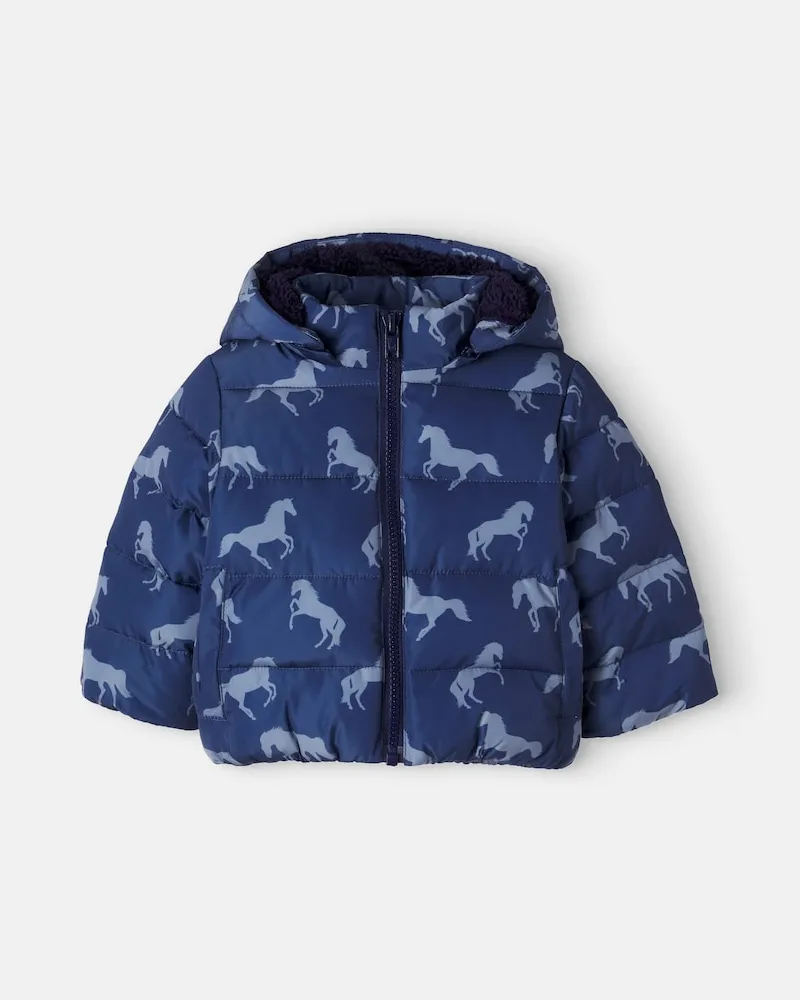 Stella McCartney Kids Baby Wattierte Jacke Blau