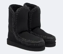 Stiefel 24 aus Veloursleder mit Shearling