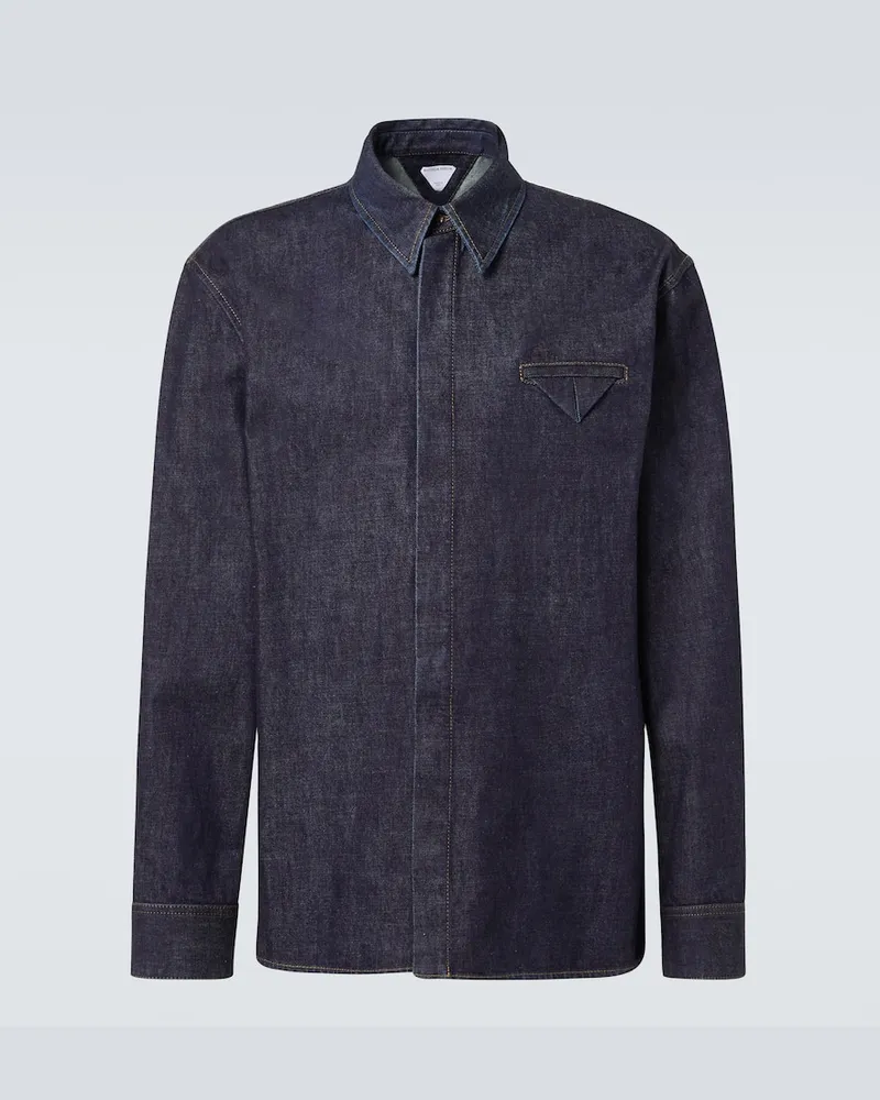 Bottega Veneta Jeanshemd Blau