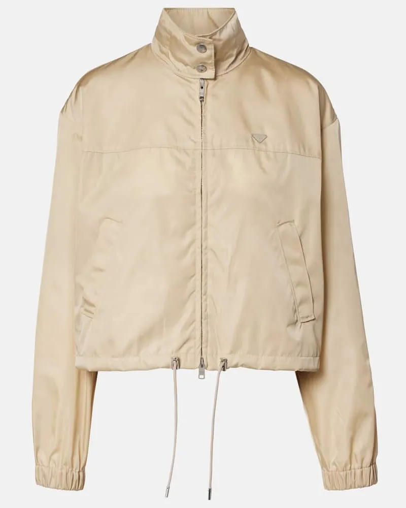 Prada Blouson aus Re-Nylon Beige