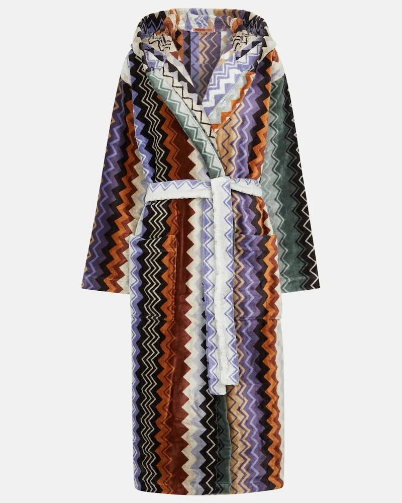 Missoni Bademantel Giacomo aus Baumwollfrottee Multicolor