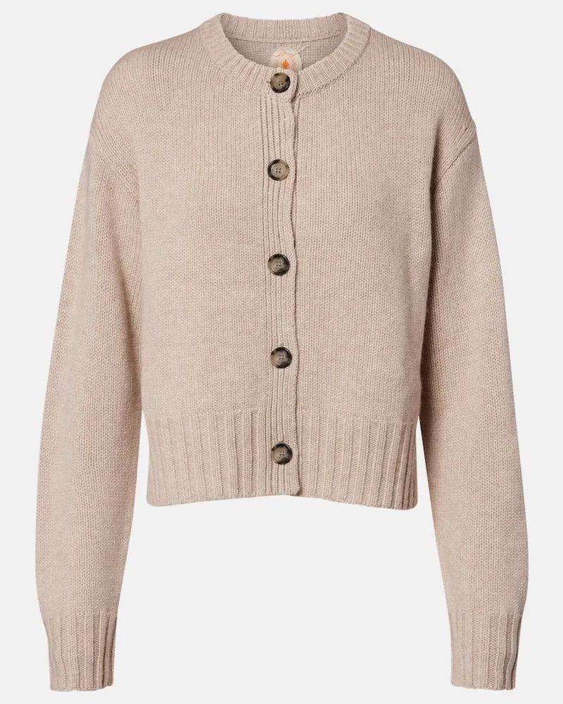 Jardin des Orangers Cardigan aus Wolle und Kaschmir Beige