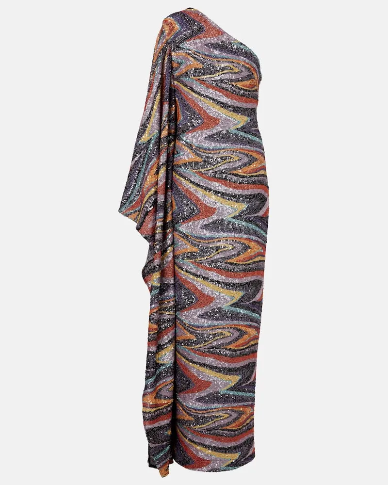 Taller Marmo Robe Jasmine mit Pailletten Multicolor