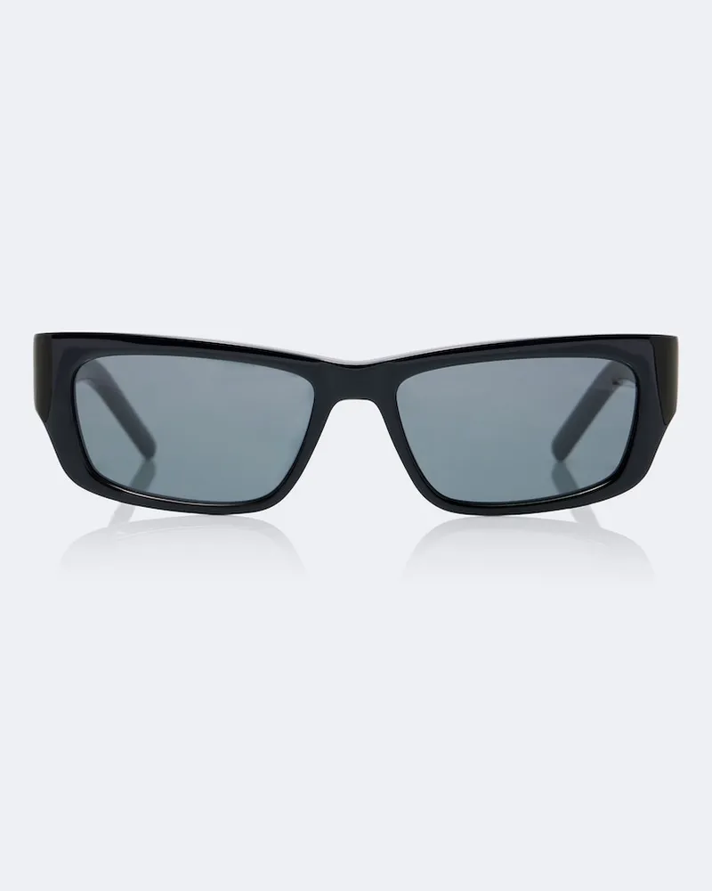 Saint Laurent Eckige Sonnenbrille Jazz Schwarz