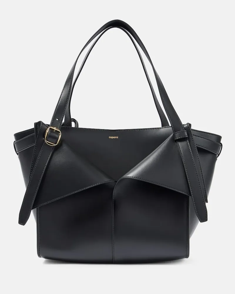 COPERNI Tote Bag Cabas Medium aus Leder Schwarz