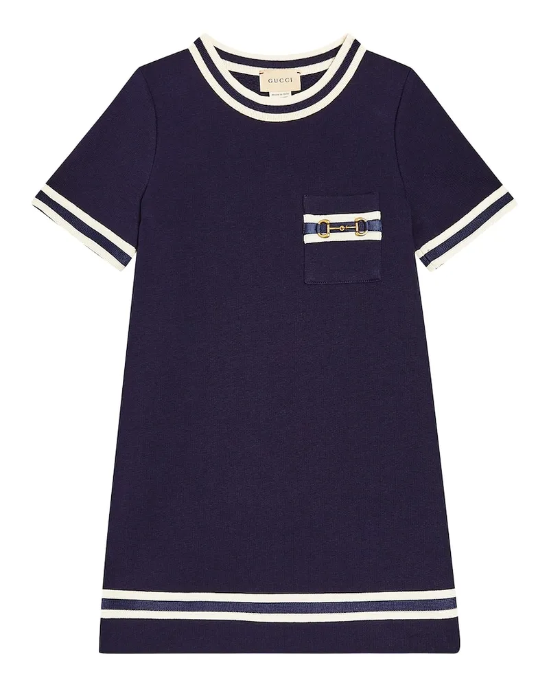 Gucci Kleid Gucci Horsebit aus Baumwoll-Jersey Multicolor