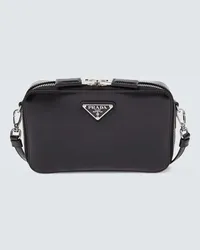 Prada Messenger Bag Brique aus Leder Schwarz