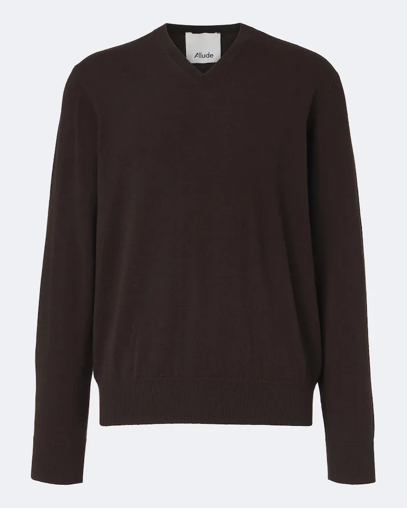 ALLUDE Pullover aus Wolle und Kaschmir Braun
