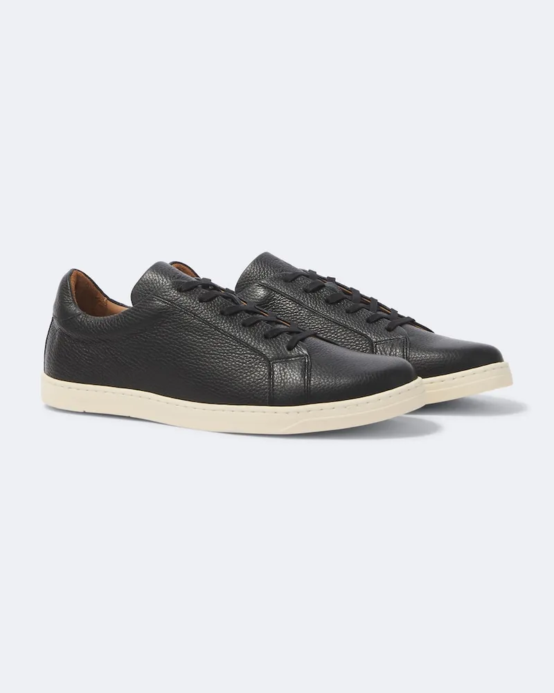 George Cleverley Sneakers Jack III aus Leder Schwarz